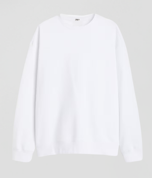 Sweat Oversize Blanc Basic
