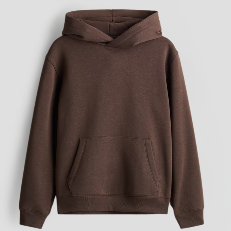 Hoodie Oversize Basic Marron