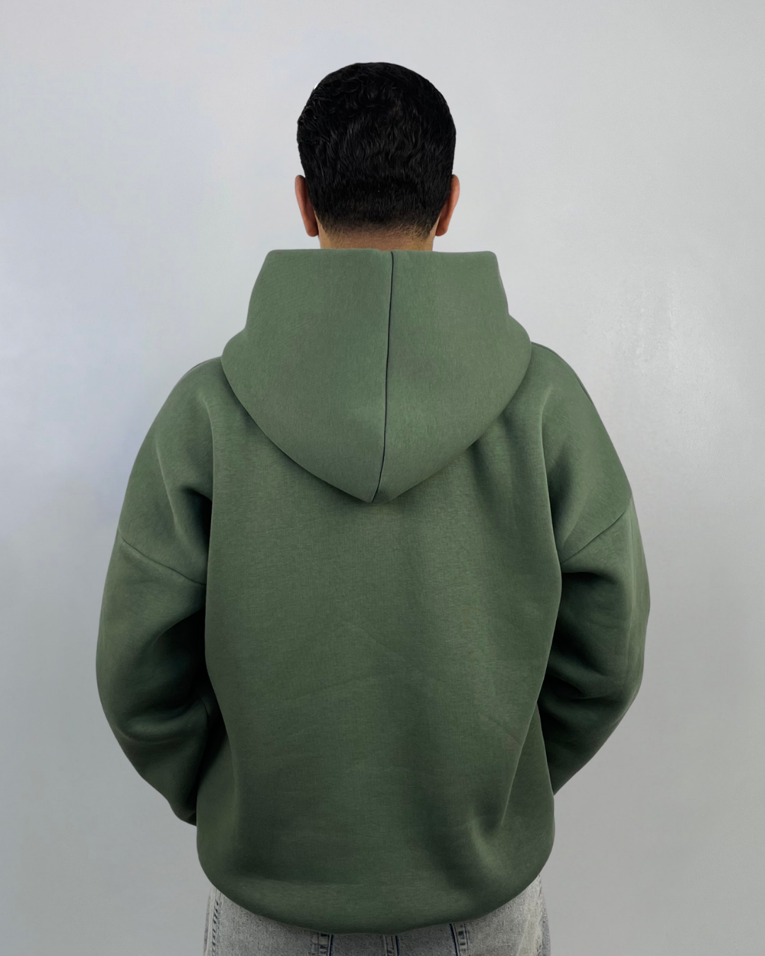 Hoodie Oversize Basic – Vert – Image 3