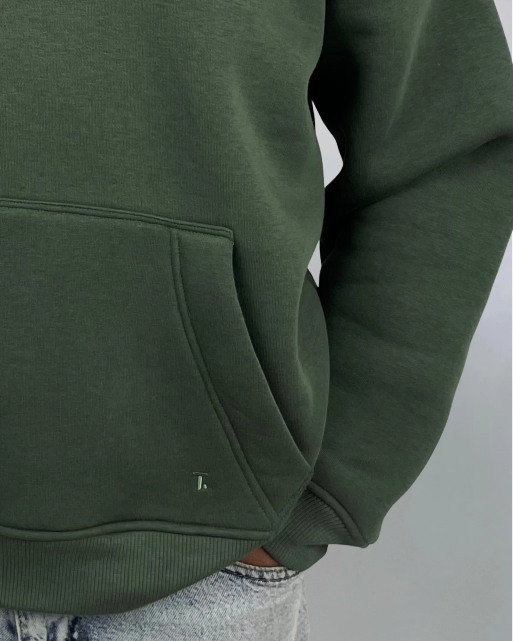 Hoodie Oversize Trico – Patch Amazigh Yaz ⵣ (Vert) – Image 4