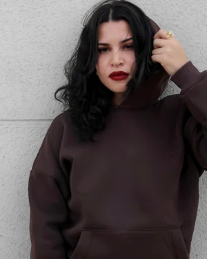 Hoodie Oversized Fit - Marron