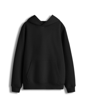 Hoodie Oversize Basic – Noir