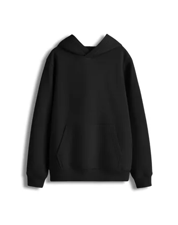 Hoodie Oversize Basic – noir