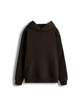 Hoodie Oversize Basic – marron