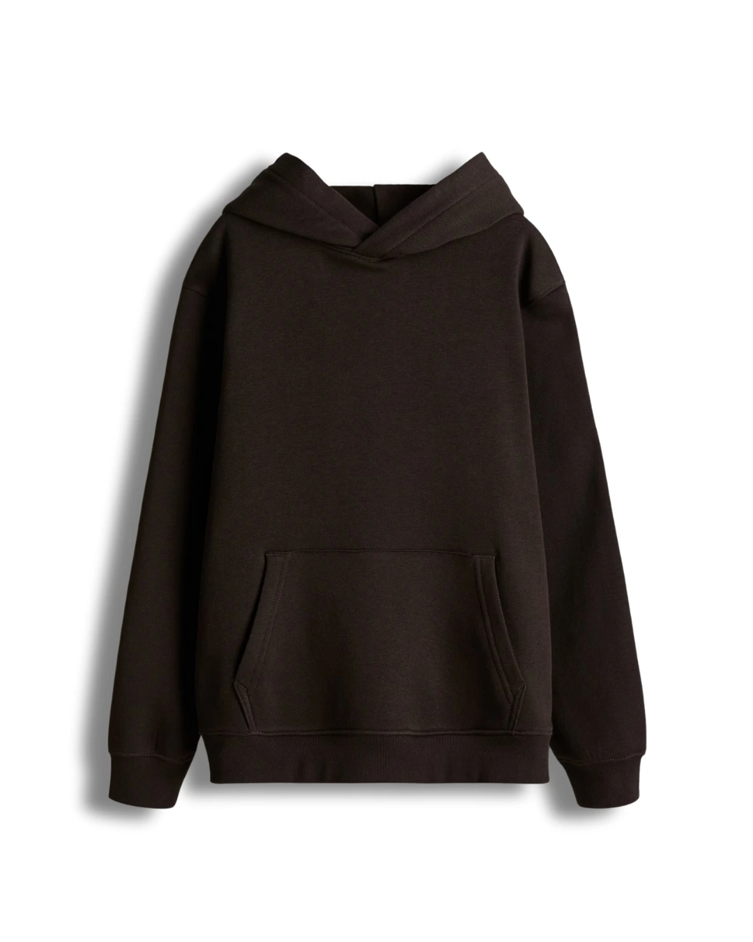 Hoodie Oversize Basic – Marron