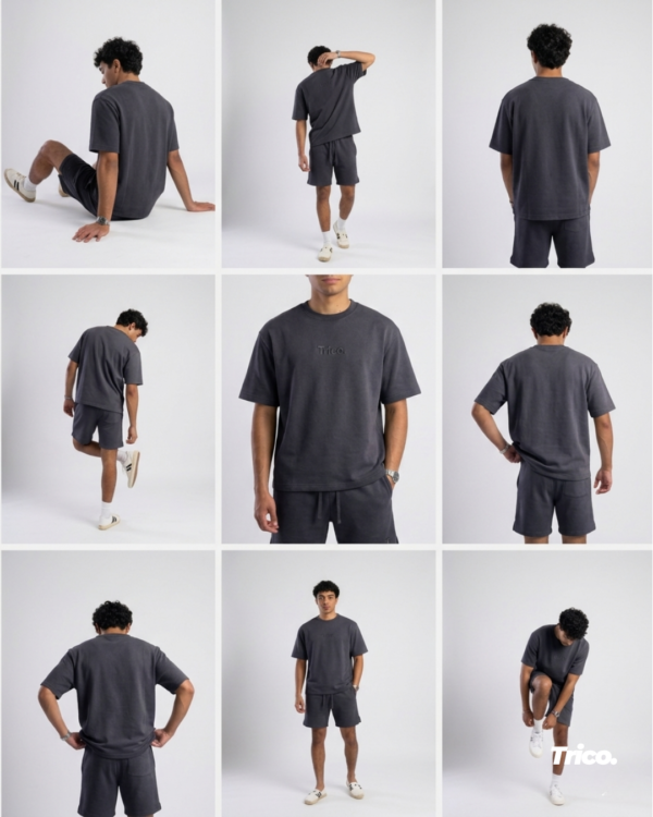The Relaxed Fit Graphite detail — Trico Maroc